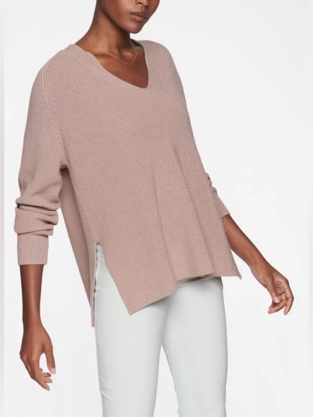 Athleta Switchback Pullover Sweater Nouveau Rose Size‎ S